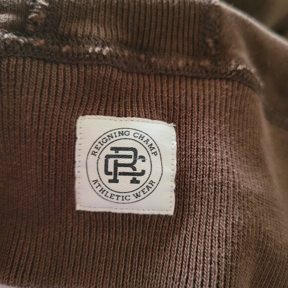 Reigning Champ Men’s Full Zip Hoodie Sweatshirt in Earth Brown | Sz M - Picture 4 of 9
